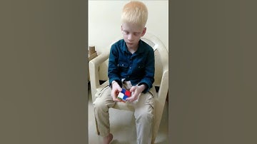 If you need cube classes, WhatsApp 98407 15251 | Vidva Skandan Solves 2x2 Cube | imw