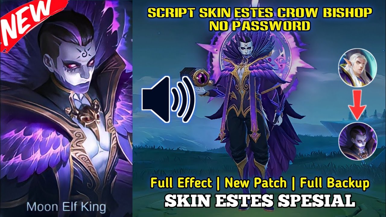 Script Skin Estes Crow Bishop Spesial No Password Full Effect | Full Voice | New Patch