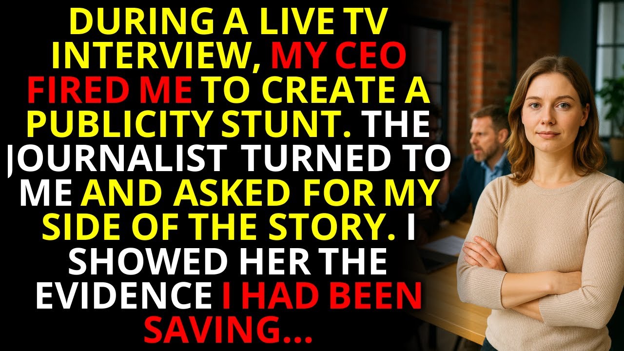 CEO Fired Me on Live TV—I Exposed His Fraud & Destroyed His Empire 📌 | #OfficeRevenge