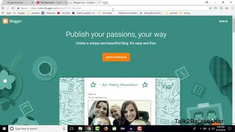 How To Create Blog in Telugu | Blogger Videos in Telugu