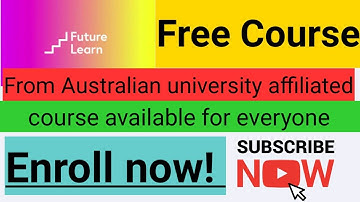 Free course from futurelearn | course for everyone and every stream | Enroll now |