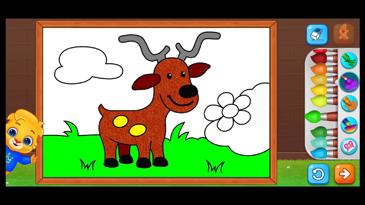 How To Color Deer Art For Kids Color For Kids Art Masti Art how-to-color-deer-art-for-kids-color-for-kids-art-masti-art