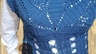 بلوزة كروشية صيفي سهلة للمبتدئين summer crochet blouse