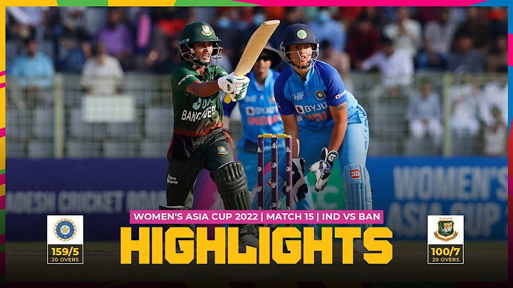 ACC | Women's Asia Cup 2022 | Match 15 | India vs Bangladesh