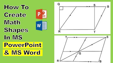 #2 How To Create Parallelogram Math Shapes in MS PowerPoint and MS Word | M Shahbaz Guru