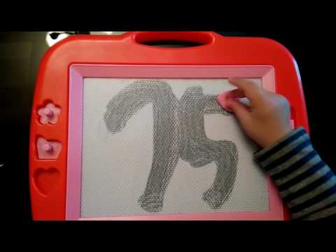 Zizu count make numbers 1-20 || ზიზუ წერს ციფრებს 1-20