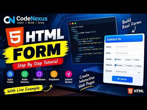 HTML Forms Part 1 || Sample form controls 