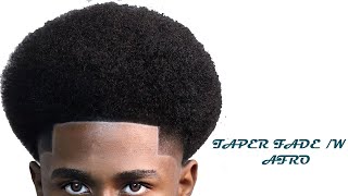 AFRO SHAPE UP TAPER BARBER TUTORIAL LEARN HOW TO CUT A FRO 
