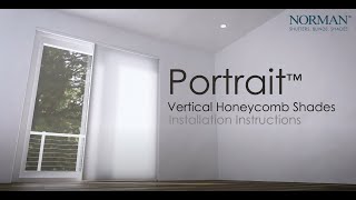 Norman® Vertical Honeycomb Shades -Installation Instructions
