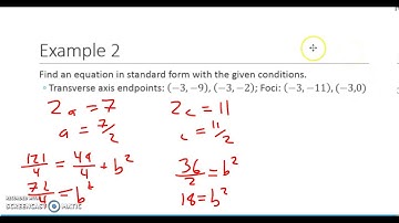 8.3 Hyperbolas - Writing the Equation