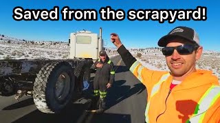 Abandoned classic truck gets saved from the scrap yard!