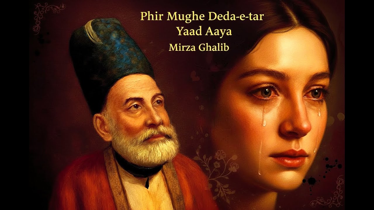 Phir Mujhe Deeda-e-tar Yaad Aaya | Heart-Touching Ghazal | Mirza Ghalib