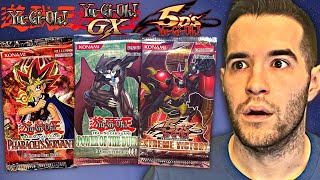 Opening VINTAGE Yugioh Packs From All 3 ORIGINAL Eras! (20 Years Old)