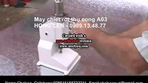 Máy chiết  rót  mỹ  phẩm thủ công A03 , LH 0909.13.48.77