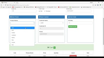 Inventory System Using Spring Framework