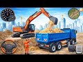Real City Jcb construction💪 game Simulator 3D - Offroad Village Drive 🚘 - Android Gamplays