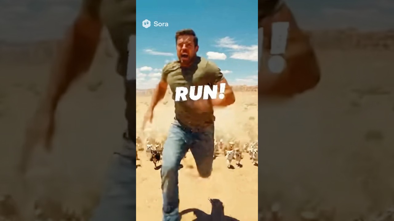 100 Angry Chihuahuas Chase a Man – NO ESCAPE! ?? #ai #funny #sora #shorts #chihuahua #run