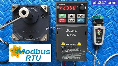 DELTA MS300 "Modbus RTU" via Modbus Poll