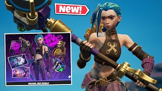 New ARCANE JINX Skin in Fortnite || LEAGUE OF LEGENDS