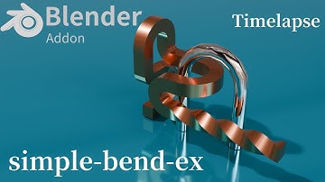Blenderのアドオン「simple-bend-ex」の紹介動画です。概要欄にURLがあります。#blender #addon #simplebendex