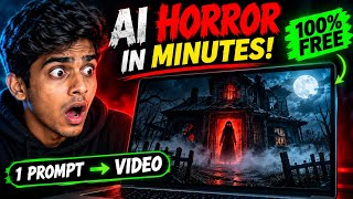 I Made a VIRAL AI Horror Movie in Minutes… FOR FREE 😱 | One Prompt = Cinematic Video #HorrorStory