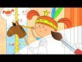 Раскраска с Царевной! Убери игрушки - Учим цвета - Развивающие, обучающие мультики для детей