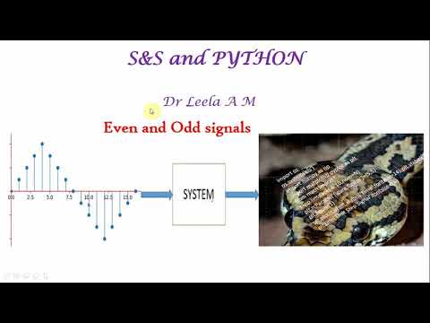 Even and Odd Signals