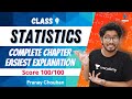 Statistics class 9 complete chapter easiest explanation  score 100100  cbse  pranay chouhan