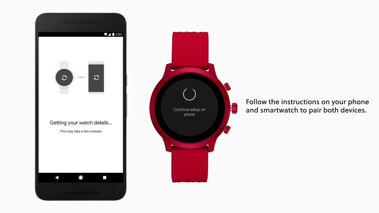 how to set up mk smart watch