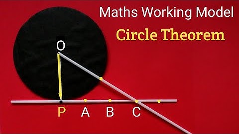 Maths Working Model on Circle Theorem 10.1 for Class 10 | Maths Model for Class 10 | Maths Project
