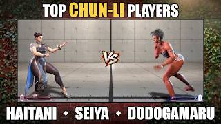 Street Fighter 6 - Chun-Li Top Player Showcase | Haitani, Seiya & Dodogamaru