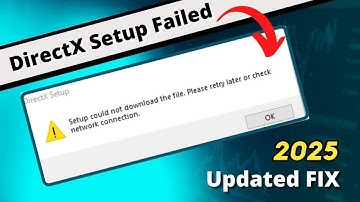 How to Fix DirectX Setup Could Not Download the File ✌️ DirectX Setup Error