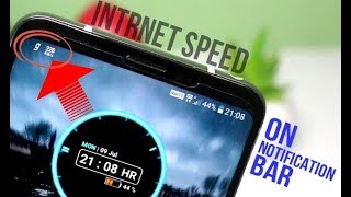 How to Show internet speed on Notification Bar on Any android Device