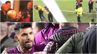 Man City:  Beautiful football... UGLY scenes against Wigan  (Footage)