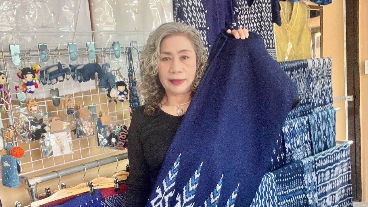 Ep2395 เสื้อคลุมผ้าครามตัดมาใหม่ทรงสูทสวยรู้ราคาถูก￼