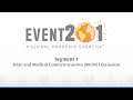 Event 201 Pandemic Exercise: Segment 1, Intro and Medical Countermeasures (MCM) Discussion