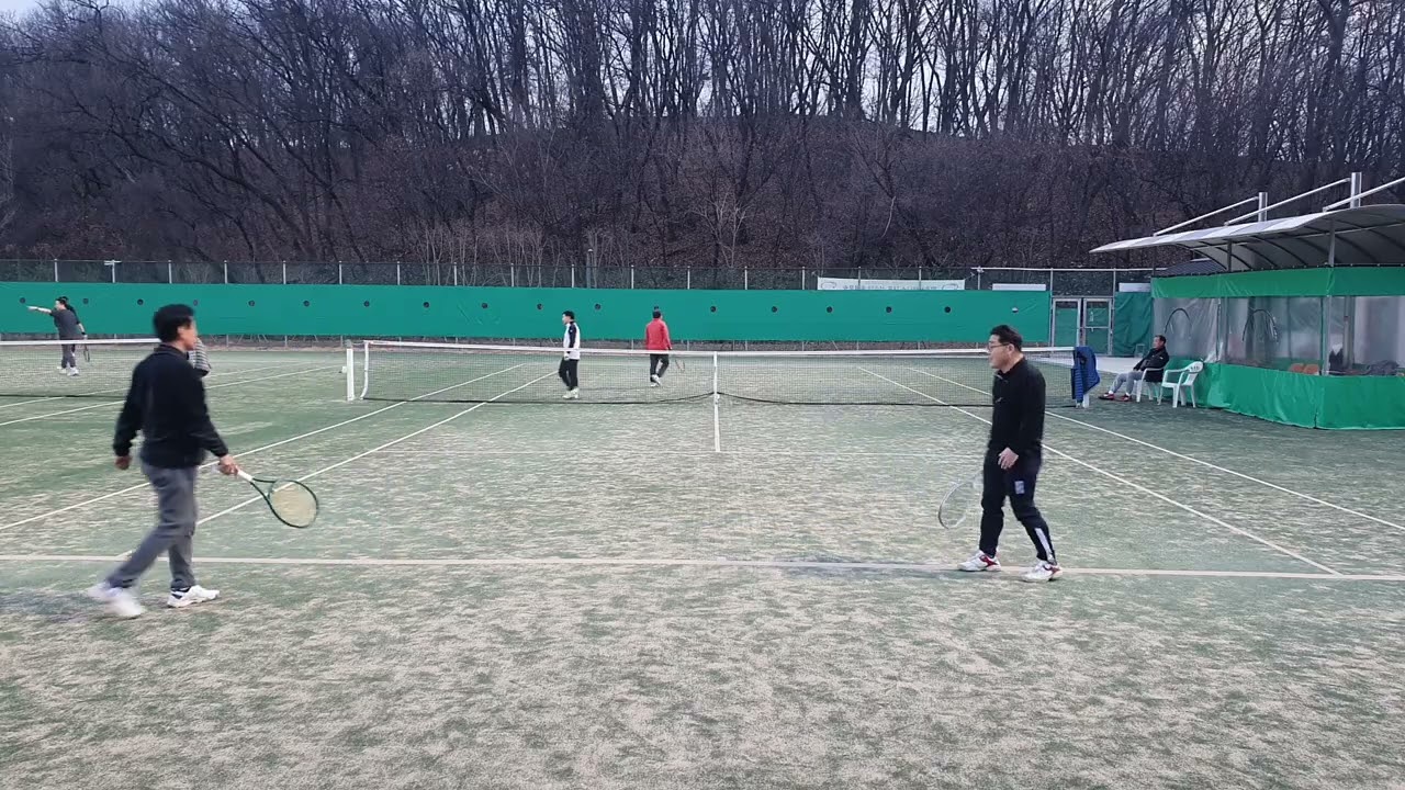 테니스 게임, 양주테니스클럽 고희정 서재일 박호성 정해남