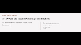 IoT Privacy and Security: Challenges and Solutions | RTCL.TV