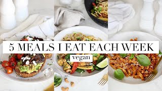 5 Meals I Eat Every Week (Vegan) | JessBeautician by Jess Beautician 116,606 views 3 years ago 18 minutes