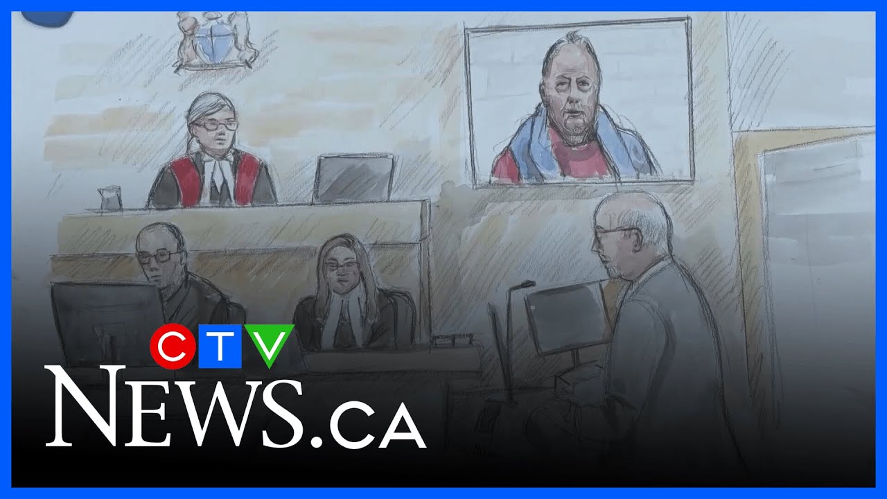 Accused in triple stabbing cross-examined - YouTube