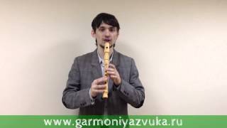 Первый ВИДЕО УРОК по игре на флейте Свирель в Ля