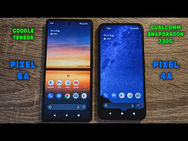 Google Pixel 6a (Tensor) vs Google Pixel 4a (Snapdragon 730G) - Android 12 - Speed Test