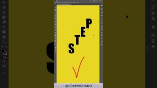 how to type like stair text in illustrator #illustrator #shorts #illustratorshorts