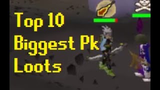 Top 10 BIGGEST PK LOOTS - OSRS