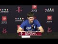 Press Conference by Reed Sheppard vs Heat
