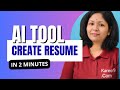 How to Create Resume with AI 🤯 | Kickresume Full Demo Telugu