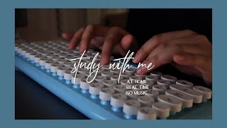 cozy little study with me - 45 mins no music bt21 koya keyboard screenshot 4