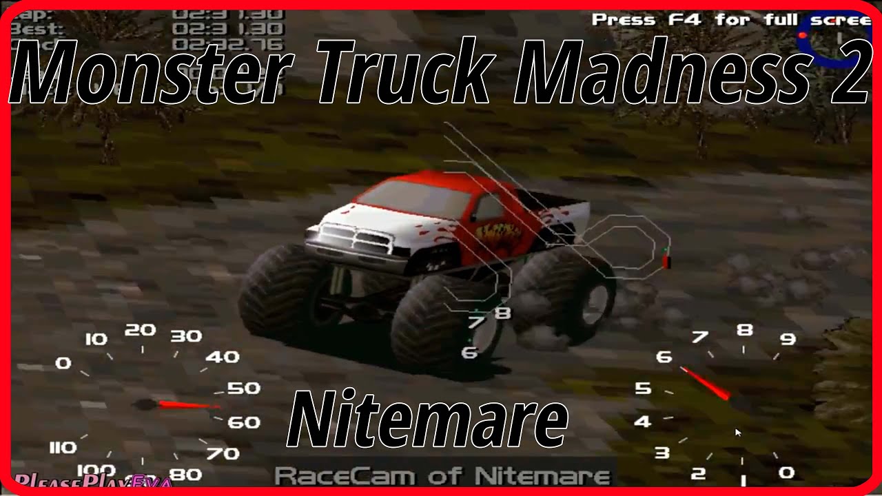 Monster Truck Madness 2 (1998) Gameplay 13 Nitemare YouTube