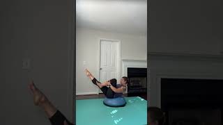Pilates Single Leg Stretch on the BOSU