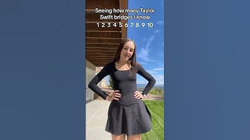 Can you sing all 10 of these Taylor swift bridges?? #shorts